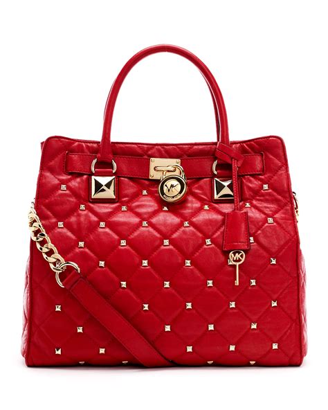 michael kors handbag black red sides|Michael Kors close out totes.